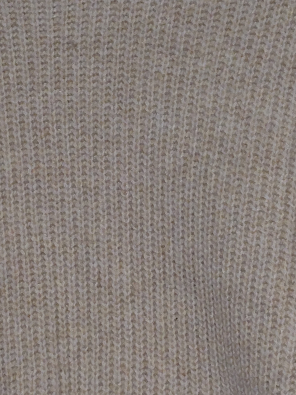 Women's Oatmeal Heather Time and Tru Shaker Stitch Mock Neck Sweater 2XL & 3XL - Picture 9 of 11
